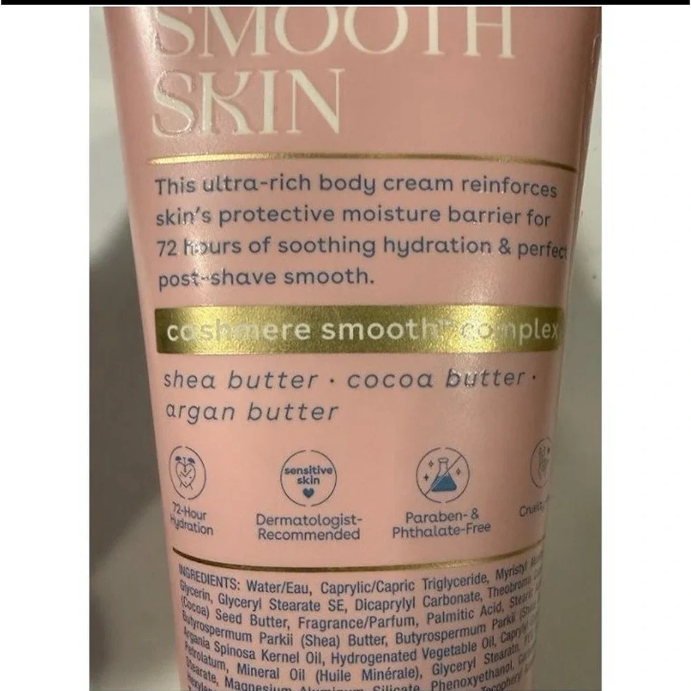EOS Shea Butter Cashmere Post-Shave Smooth‎ Body Cream 7oz Pink Tube